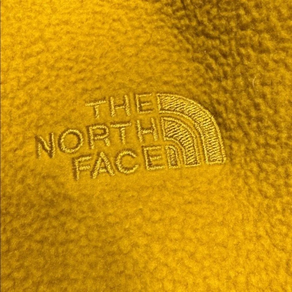 The North Face Gorpcore Utility‎ Fleece Vest Yellow Brown Full Zip Men's Size S